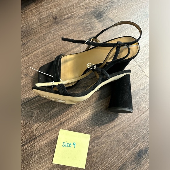 Sam Edelman Black Kit Slingback Block Heel Sandal - Size 9 - Picture 4 of 7